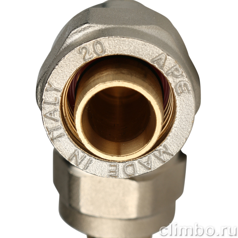 STOUT Угольник 90  20х20 для металлопластиковых труб винтовой (SFS-0003-002020) — фото товара