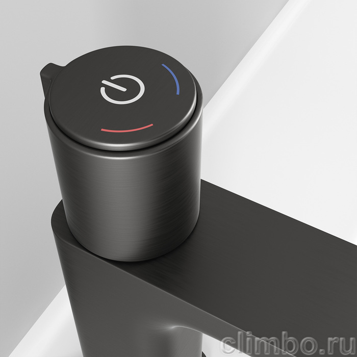 Смеситель для умывальника с управлением Push Control графит Slide IDDIS — фото товара
