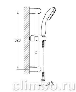 Верхний душ GROHE Rainshower F-series, 1 режим, 254х254 мм, 27271KS0 — фото товара