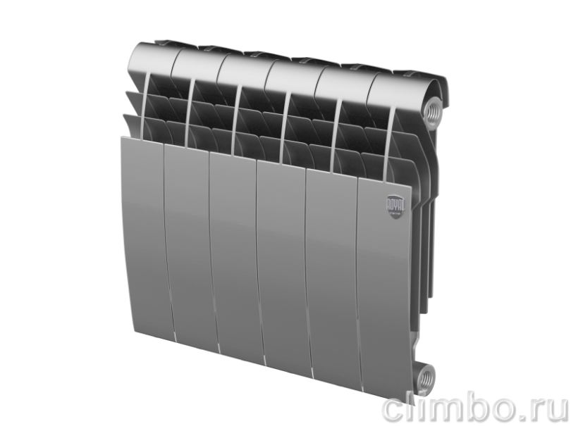 Радиатор Royal Thermo BiLiner 350 /Silver Satin - 6 секц. — фото товара