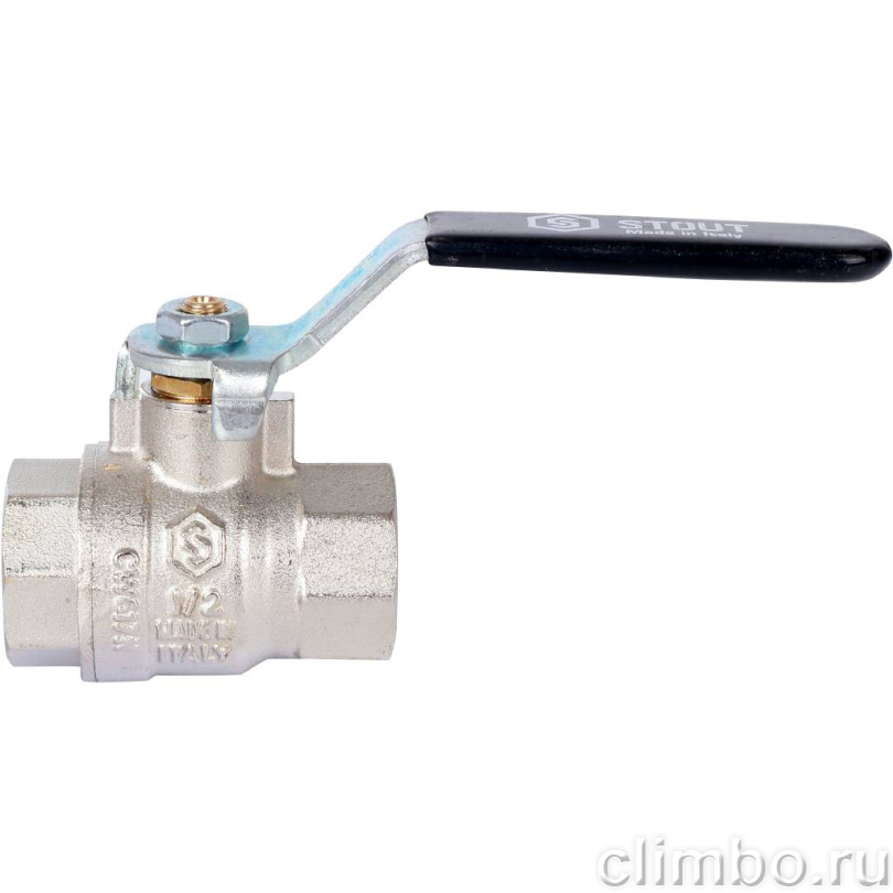 STOUT SVB Кран шаровой стандартнопроходной, ВР/ВР, ручка рычаг 1/2" — фото товара
