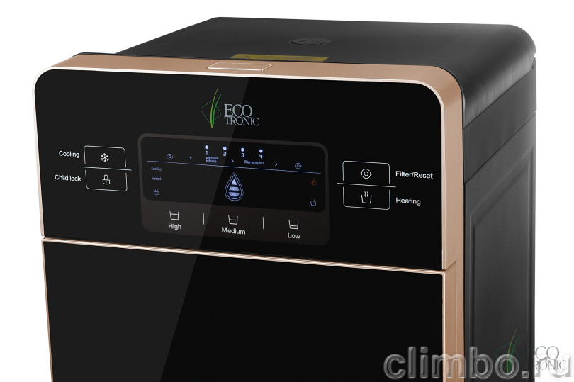 Пурифайер Ecotronic M15-LKЕ M POU black+ gold champagne (без фильтров) — фото товара
