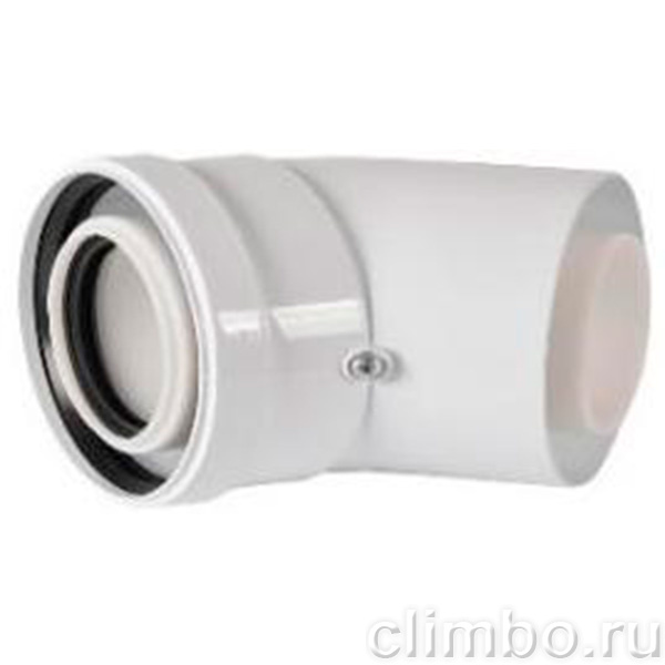 RCA-8610-000045 Отвод конденсационный угол 45гр. D60/100 — фото товара