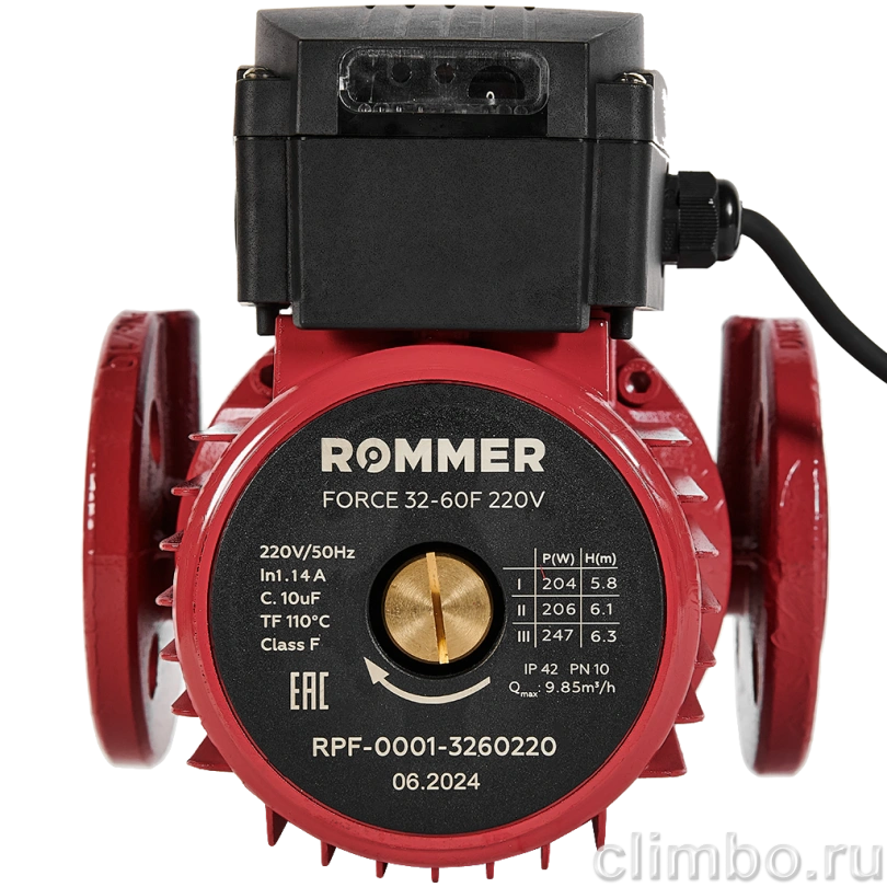 ROMMER Насос циркуляционный 32-60F 220V — фото товара
