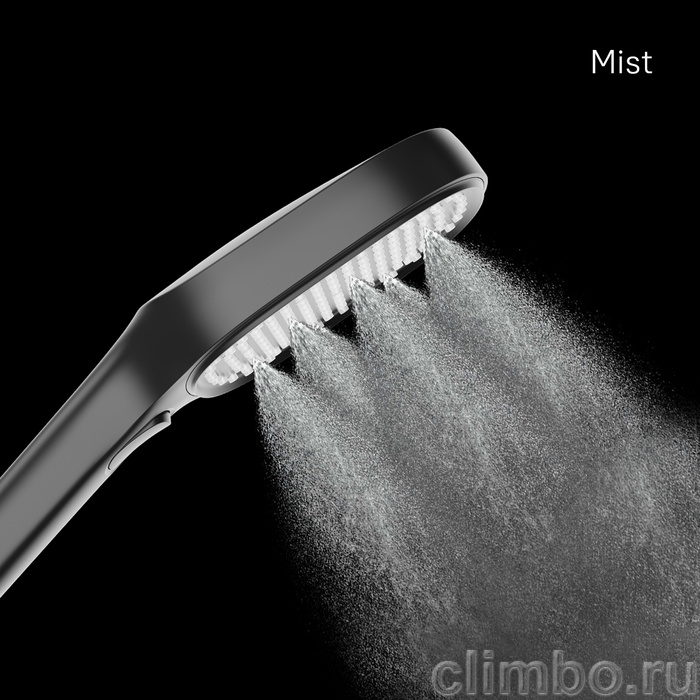 ILS3FB0M18, Лейка для душа, черная матовая, 3F, Ideal Spa, Milardo — фото товара