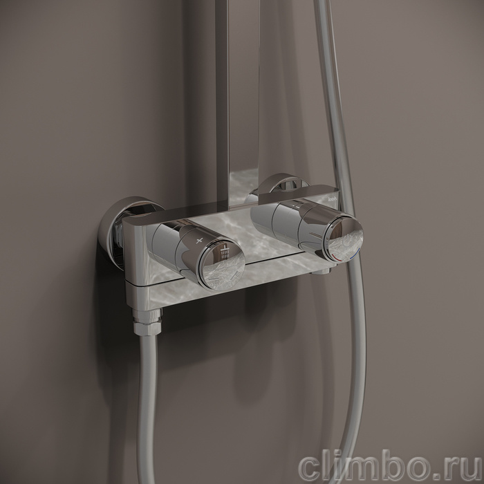 Смеситель с верхним душем с управлением Push Control, Slide, IDDIS — фото товара