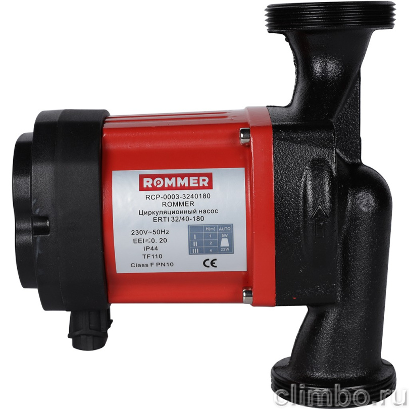 Циркуляционный насос ROMMER ERTI 32/40-180 — фото, детали конструкции