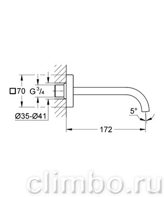 Излив для ванны, Grohe Allure 13264000 — фото товара