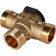Трехходовой зональный клапан STOUT SVM-0170 с сервоприводом 230V и кабелем 1м НР 1 — фото, детали конструкции