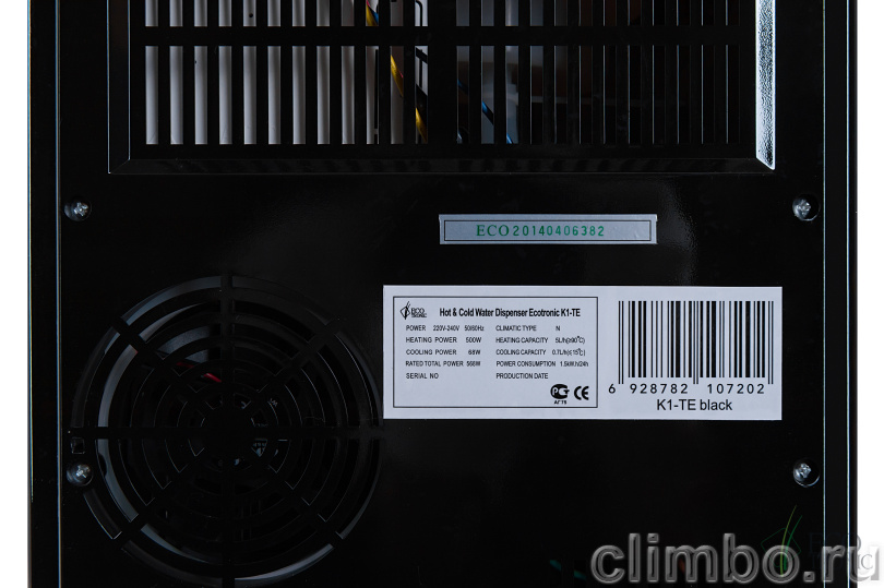 Kулер Ecotronic K1-TE Black — фото товара