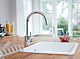Смеситель для кухни GROHE Concetto с выдвижным высоким изливом, 32663DC1 — фото товара