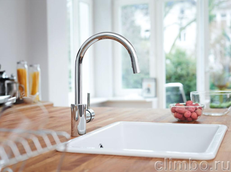 Смеситель для кухни GROHE Concetto с выдвижным высоким изливом, 32663DC1 — фото товара