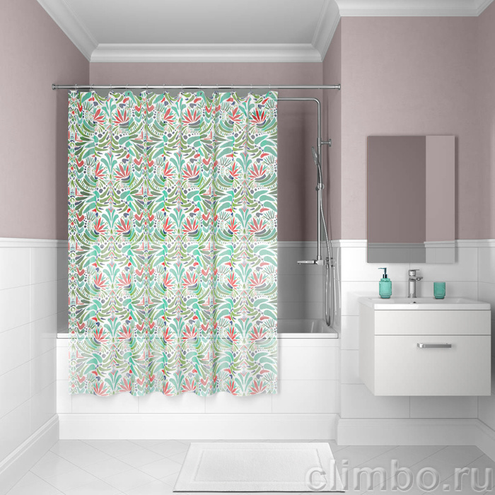 Штора для ванной комнаты, 180*180см, PEVA, P09PV11i11, IDDIS — фото товара