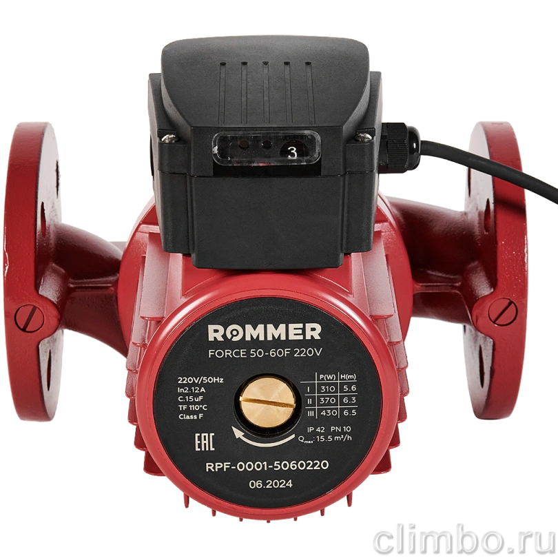 ROMMER Насос циркуляционный 50-60F 220V — фото товара