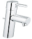 Смеситель для раковины GROHE Concetto с донным клапаном, низкий излив, 32204001 — фото товара