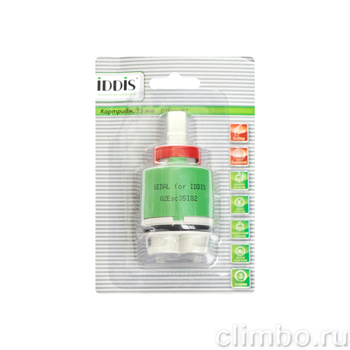 Картридж, 35 мм, EcoStop, EcoControl, 02, IDDIS, 02ESC35i82 — фото товара