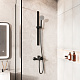 Стойка для душа, черная матовая, Optima Home, IDDIS — фото товара