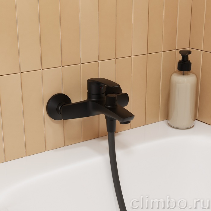 Смеситель для ванны, черный, Рэй (Ray), IDDIS, RAYBL02i02WA — фото, детали конструкции