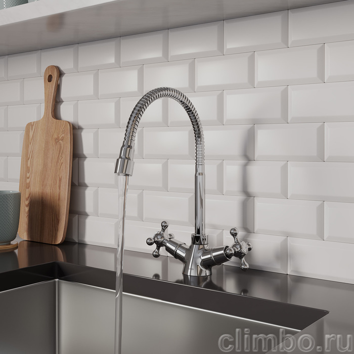 Смеситель для кухни с гибким изливом, Duplex, Milardo, DUPSB0FM05 — фото товара