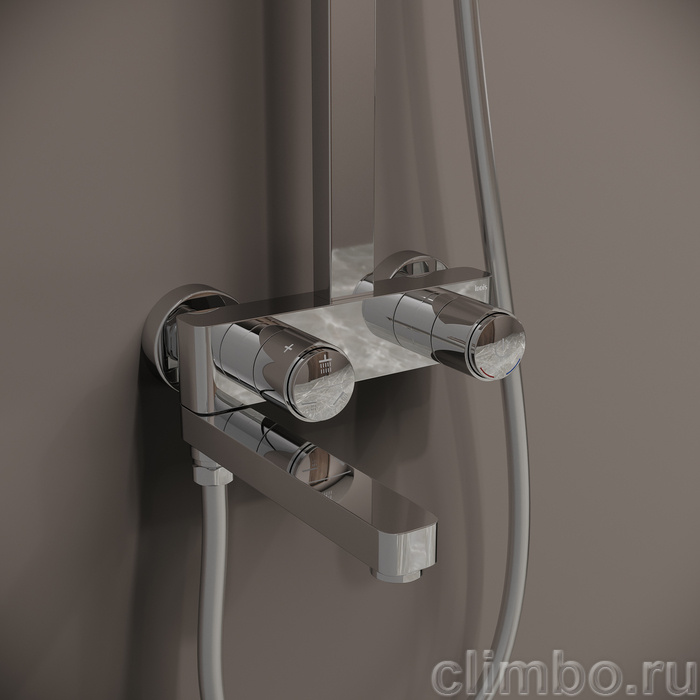 Смеситель с верхним душем с управлением Push Control, Slide, IDDIS — фото товара