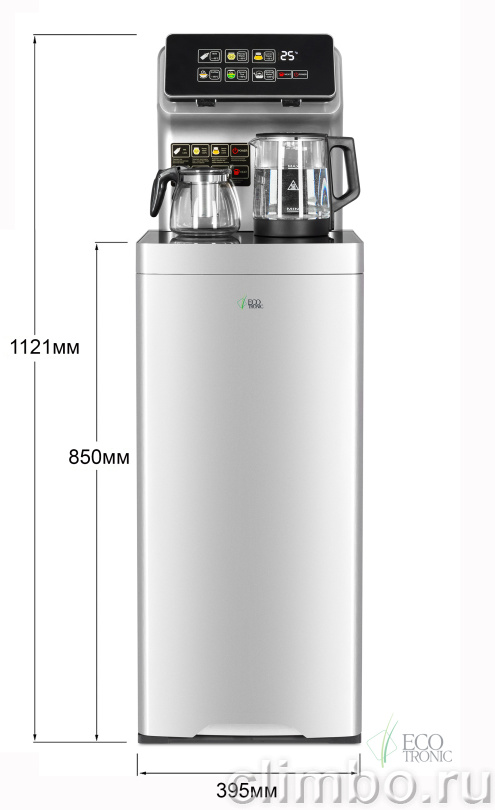 Кулер с чайным столиком Teabar Ecotronic TB15-LER silver — фото товара