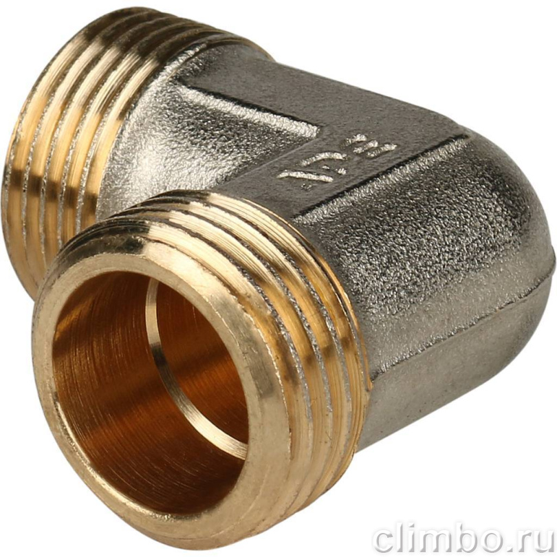 STOUT Угольник-переходник с наружной резьбой 1/2"х16 для металлопластиковых труб винтовой — фото товара