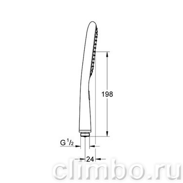 Ручной душ GROHE Rainshower Eco (2 режима), 27274000 — фото товара