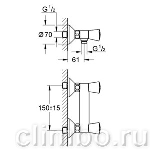 Смеситель для душа GROHE Costa S, 26317001 — фото товара