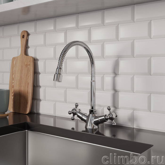 Смеситель для кухни с гибким изливом, Duplex, Milardo, DUPSB0FM05 — фото товара