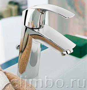 Смеситель для раковины GROHE Eurosmart с донным клапаном, средний излив, 23322001 — фото товара
