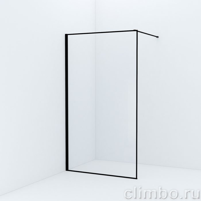 Душевая перегородка Walk In, черный 110x195, Slide, IDDIS, SLI8BS7i23 — фото товара