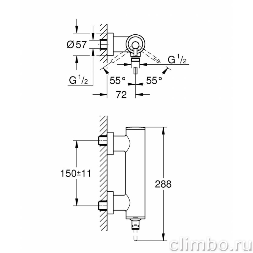 Смеситель для душа GROHE Atrio New, хром (32650003) — фото товара
