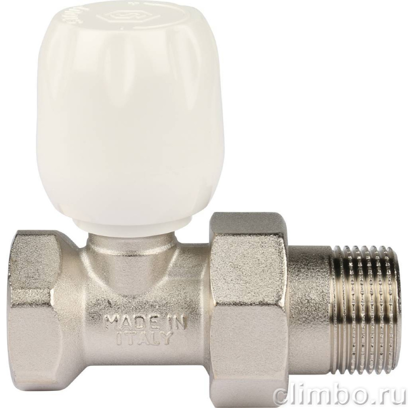 STOUT SVRs Клапан ручной терморегулирующий с неподъемным шпинделем, прямой 3/4" — фото товара