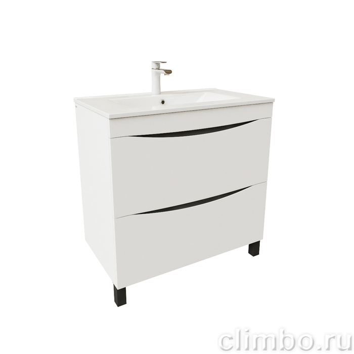 Тумба напольная, белая, 80 см, Cloud, IDDIS, CLO80WFi95. Подходит ум. 0138000i28 — фото товара
