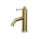 Смеситель для умывальника, золото матовое, Виндзор (Windsor), IDDIS, WINMG00i01 — фото, детали конструкции