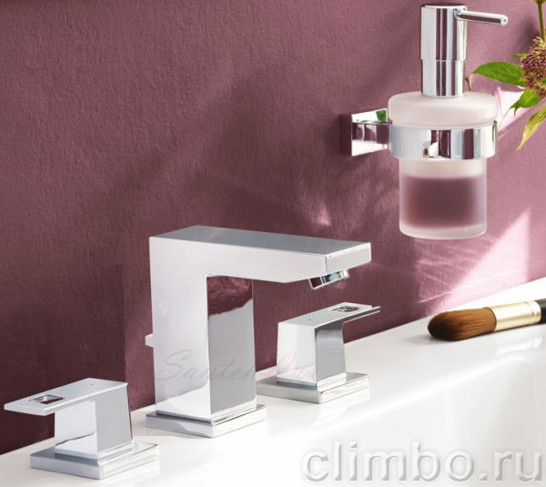Смеситель для раковины GROHE Eurocube с донным клапаном, 20351000 — фото товара