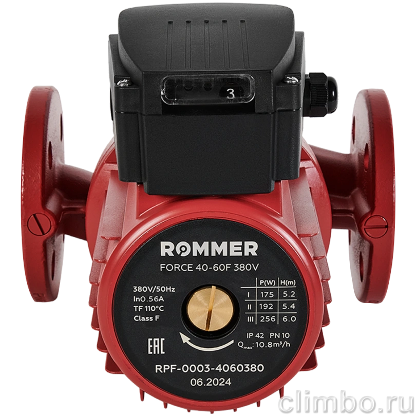 ROMMER Насос циркуляционный 40-60F 380V — фото товара